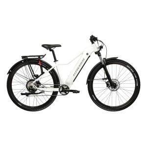 Bicicleta electrica Kross Lea Boost 1.0 Eq 29" pearl/argintiu lucios