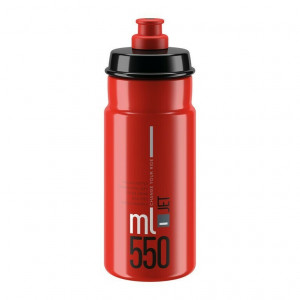 Bidon Elite Jet 550ML, rosu/gri