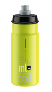 Bidon Elite Jet 550ml, yellow fluo/black