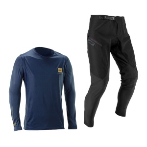Bluza si Pantaloni LEATT Ride Kit MTB 1.0, Galaxy Blue