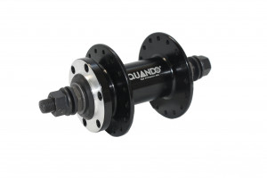 Butuc fata Quando K88F, alu, 32H, ax 3/8x100x145mm, frana disc (6suruburi) negru