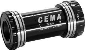 Butuc pedalier CEMA BB30A Interlock, Stainless Steel, 24 mm, Shimano