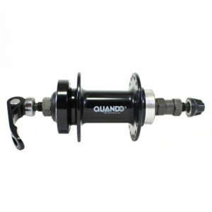 Butuc spate Quando TD7R, alu, 32H, ax QR M10x135x145mm, pe bile, frana disc (6suruburi)