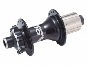 Butuc spate Quanta M4TR, alu, 36H, caseta Cr-Mo 8/9/10/11pinioane, frana disc (6suruburi) negru