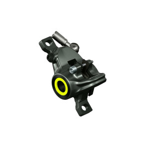 Caliper MT8 SL, mystic grey, cover neon red and neon yellow, rotatable tube connection, incl. brake pads, from MY2019 (PU = 1 piece)