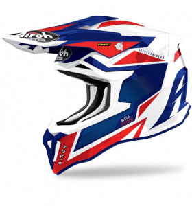 Casca Airoh Strycker Axe Blue/Red Gloss