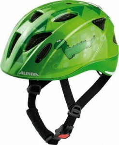 Casca copii Alpina Ximo Flash green-dino