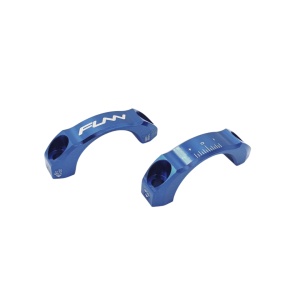 Cleme frontale pentru pipa Funn Equalizer 31.8mm, cu rise/ridicare 0 &10mm, albastre, AM
