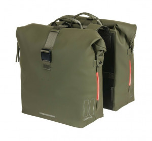 double bag Basil SoHo Nordlicht moss green, 31x13x37cm