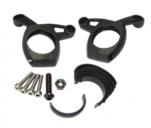 Dynamo headlights handlebar holder b&m black, also fits Shimano display