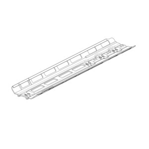 Element de montare a bateriei, pentru Power Tube 750 Bosch, orizontal, cu protectie pentru margini (BBP377Y)