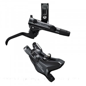 Frana pe disc set asamblat Shimano, J-Kit, DEORE BL-MM6100(R), BR-M6100(R), fara adaptor, placute metal fara aripioare de racire, furtun SM-BH90SS 1700mm, include oliva & insetie conectare, ambalat ind.