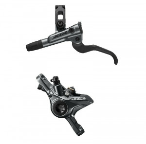 Frana pe disc set asamblat SHIMANO XTR BL-M9100(L) BR-M9100(R), J-KIT, fara adaptor, placute metal fara aripioare de racire