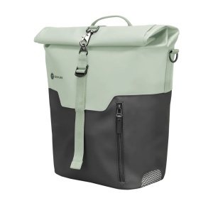 Geanta Laterala Portbagaj Racktime Jerry Negru/Verde, 30x17x37cm, 17 L