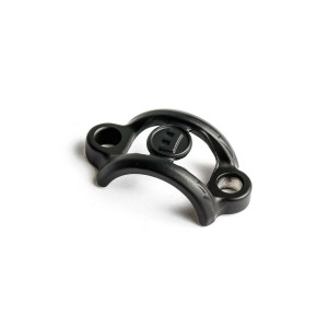 Handlebar clamp aluminum, black, without screws (PU = 1 piece)