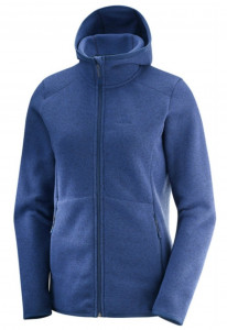 Hanorac drumetie salomon Bise Hoodie medieval blue heathe femei