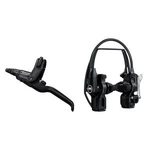 HS22 black, 3-finger lever blade, EVO2 mount, suitable for mounting left or right, 2,000 mm tubing length, single brake (PU = 1 piec e)