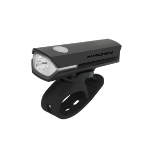 Lumina fata KROSS LUMEN 100lm USB-C, Negru