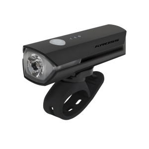 Lumina fata KROSS ZENITH 300lm USB-C, Negru