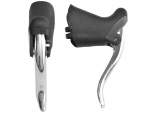Manete frana Saccon LD77P semicursa argintiu/negru