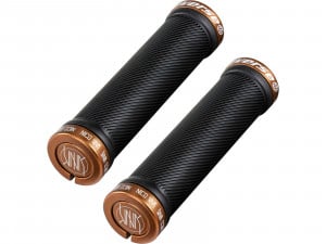 Mansoane REVERSE GRIPS Lock On Nico Vink Signatur 30mmx130mm negru-cupru