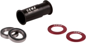 Monobloc BB90-BB95 CEMA, SG3 Ceramic COATED, Shimano, 24 mm, negru-argintiu