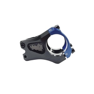 Pipa Funn Equalizer, Alu.6061- Full CNC, 35mm, rise/ridicare 0, 1-1/8, Ext:35mm, corp negru /clema albastra, AM