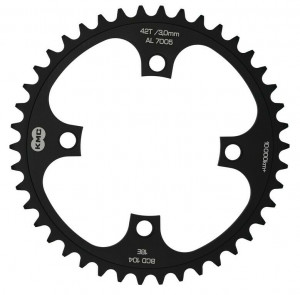 Placa pedalier eBike KMC BCD 104mm 42 T., 1/8", WIDE