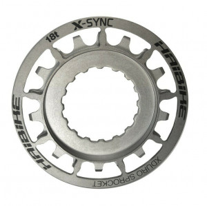 Placa pedalier eBike pentru Bosch XDURO 18T otel inoxidabil argintiu, Gen2 2014