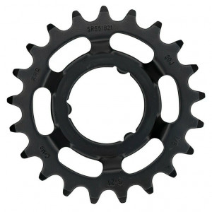 Placa pedalier pentru eBike KMC pentru Shimano 1/2" X 1/8", 21 T, black