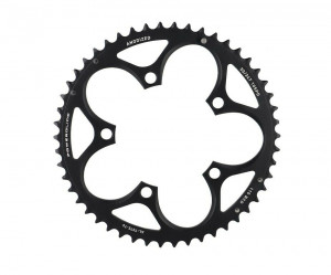 Placa pedalier Road 50T B V2 110 Aluminium 4mm, negru