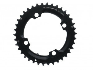 Placa pedalier Truvativ MTB 38T, S1 2x10V, 104mm BC, aluminiu negru, fara pin