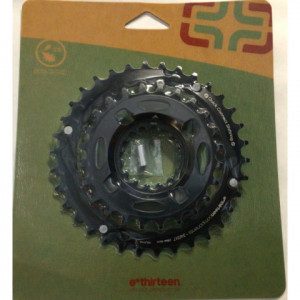 Placi pedalier E-Thirteen 24-34T, negru (CR2UNA-106)