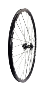 Roata fata, Remerx Top Disc, 584x19, (650B), 27,5x19, dubla, simplu capsata, neagra, 32 spite Sapim Leader, butuc alu Fastace DA207F rulmenti, negru, ax M15x100mm (non-boost)