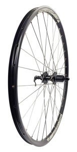 Roata spate Remerx E-Rocky RX3025, Disc 622x25 dubla, simplu capsata, neagra, valva Fv, 32 spite Sapim Leader, butuc alu Fastace DA201R, 4 rulmenti, caseta alu 8/9/10/11 vit, negru, ax excentric