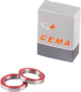 Set rulmenți CEMA Replacement, ceramică, silver-black, 25 mm