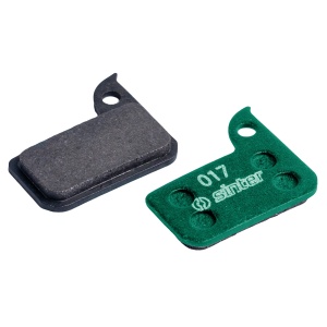 Sinter Disc Brake Pads SRAM Road organic, MTB race, verde, set