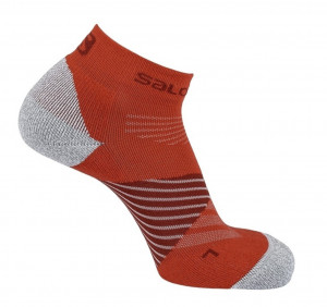 Sosete alergare Salomon Speed Pro DX+SX biking red/fiery red unisex
