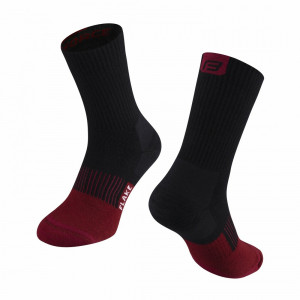Sosete Force Flake black-bordo