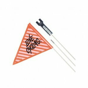 Steag de siguranta XLC SF-C02 THREE-PARTS, BLACK/ORANGE 'LOVE CYCLING'