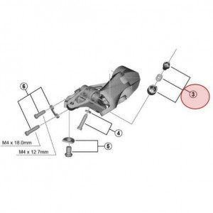 Surub pt. reglare cablu Shimano RD-R7000