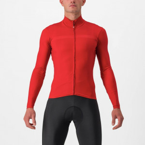 Tricou cu maneca lunga Castelli PRO Thermal Mid LS Rosu