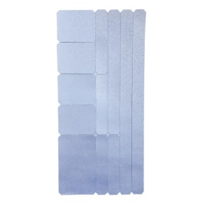 Wowow Reflective 3m Sticker 3m, Different Sizes, Grey, 8.5x18cm
