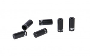XLC alum.end caps shift cbl hous. SH-X07 black, inner ? 4.0mm, bottle, 50 pcs.