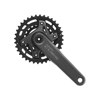 Angrenaj Pedalier Shimano FC-U6000-2B CUES 36-22T, 175mm, 9/10/11 Viteze, 2-PIECE, Fără CG, Fără Butuc Pedalier, Chain Line 3mm Outboard, Ambalat Individual