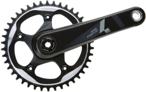 Angrenaj pedalier SRAM Force 1 GXP, 1x11 viteze, BCD 110, 42T, lungime brat 172,5 mm, carbon, pentru Road/Gravel