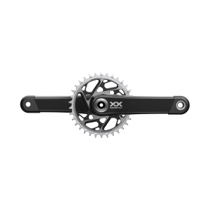 Angrenaj pedalier SRAM XX SL Eagle T-Type, brat 175 mm, Q-Factor 174 mm, foaie 34T, DUB, 1x, carbon, 12 viteze
