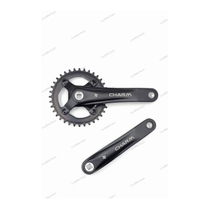 Angrenaj Prowheel Charm-FD099A, Narrow-Wide, alu, 32Tx170mm, alu, neagra, ptr. ax patrat, BCD 104mm, pentru 1x9/10/11S, negru,OEM