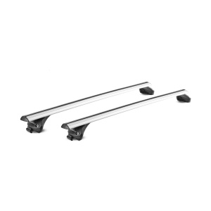 Bare transversale Green Valley Quick CC Aluminiu pentru Hyundai Tucson (TL), 5 usi SUV, model 2015 - 2017, Sistem cu prindere pe bare longitudinale integrate