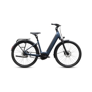 Bicicleta Electrica Cube Supreme, Hybrid Deluxe ONE 600 Easy Entry, Navyblack Black 2027 - 26"/28"
